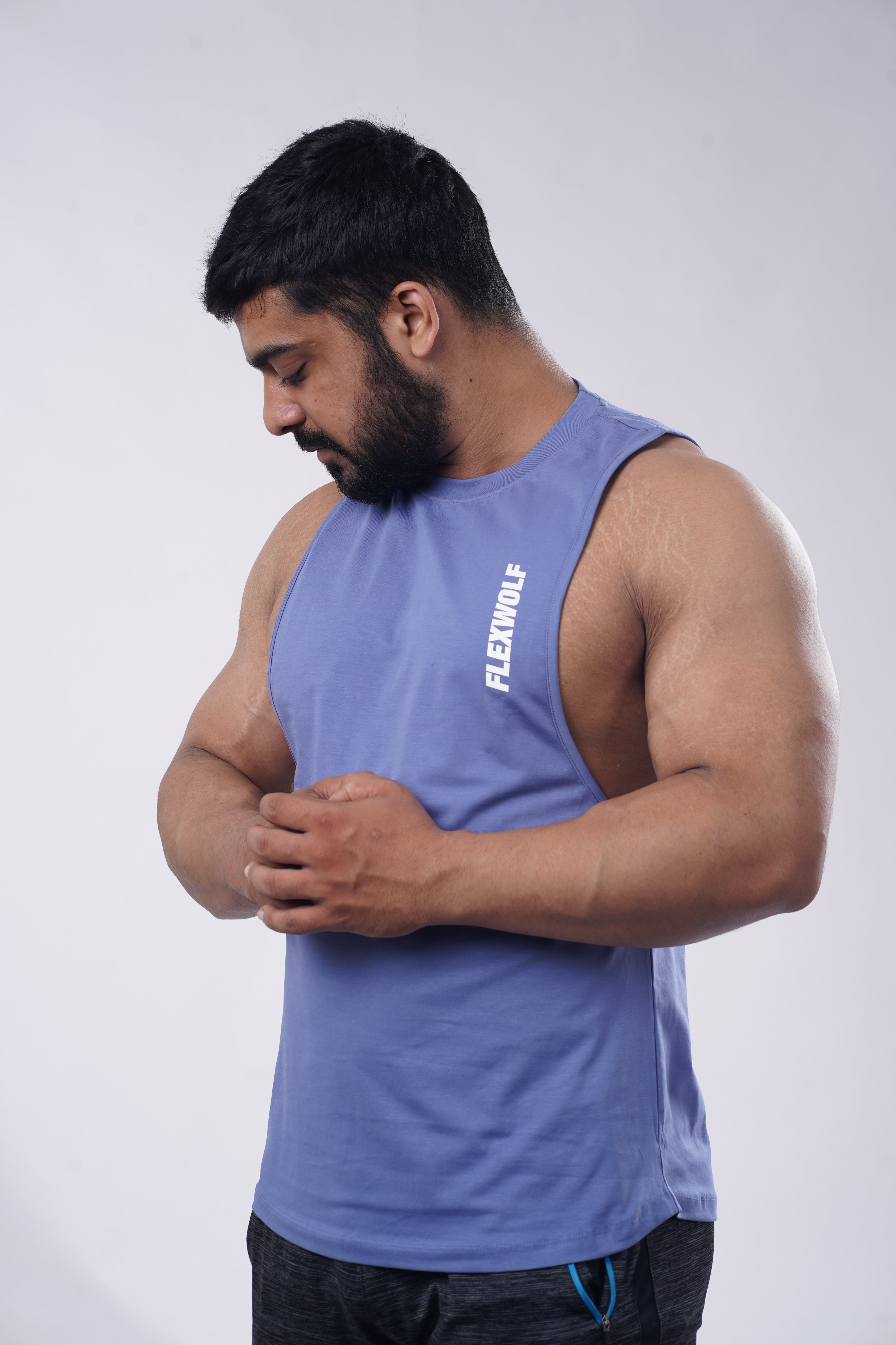 Flex Arm Tank (Salmon-Beige-Space Blue) Combo