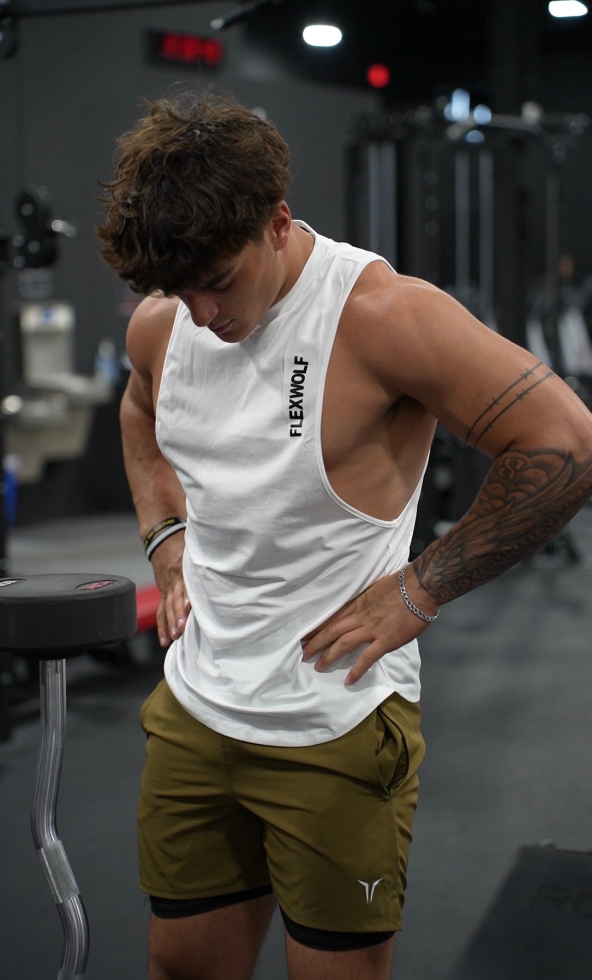 Flex Arm Tank (Beige-White-Grey) Combo