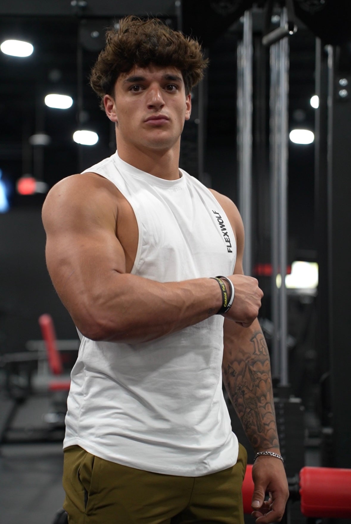 Flex Arm Tank (Beige-White-Grey) Combo