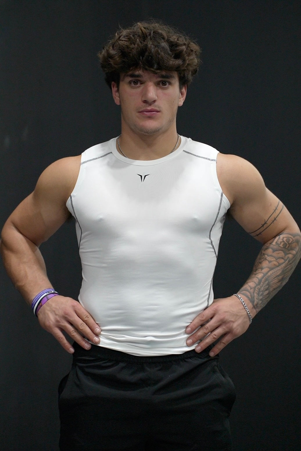 Alpha Compression Tank (Neon-Teal-White) Combo