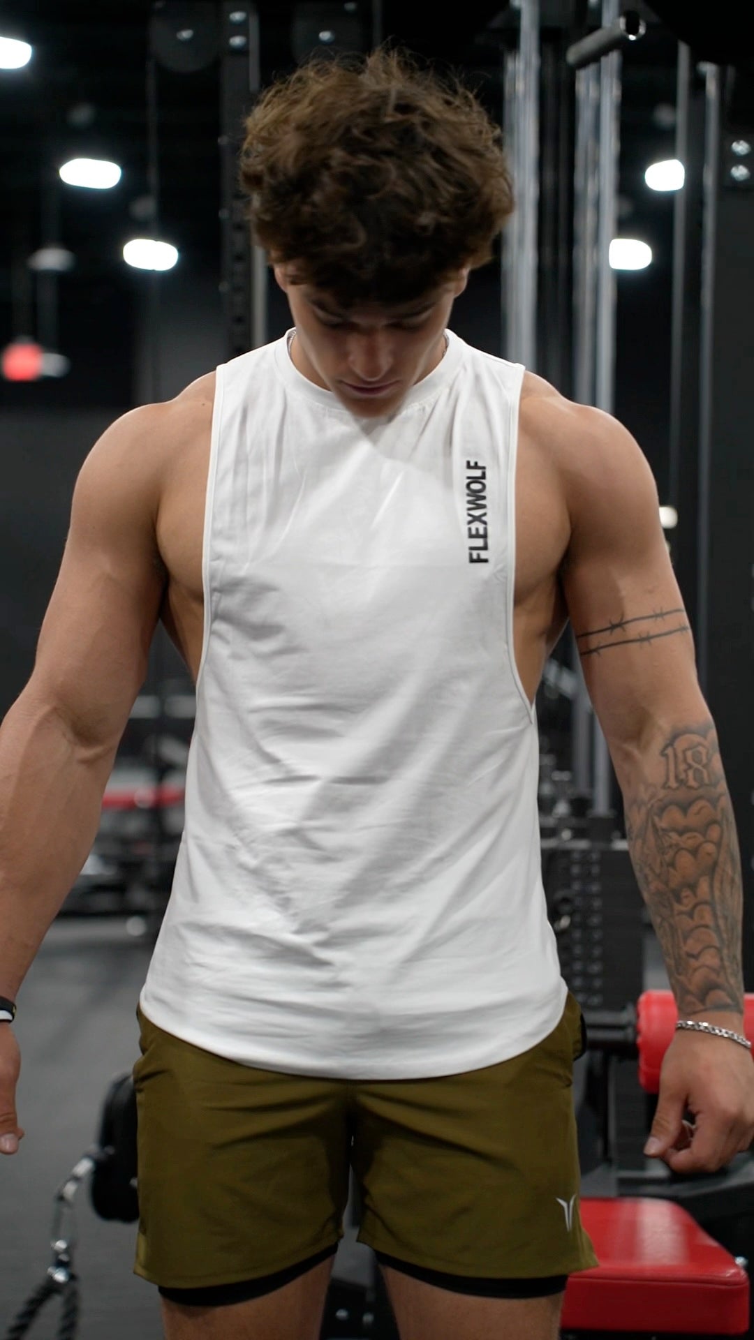 Flex Arm Tank (Beige-White-Grey) Combo
