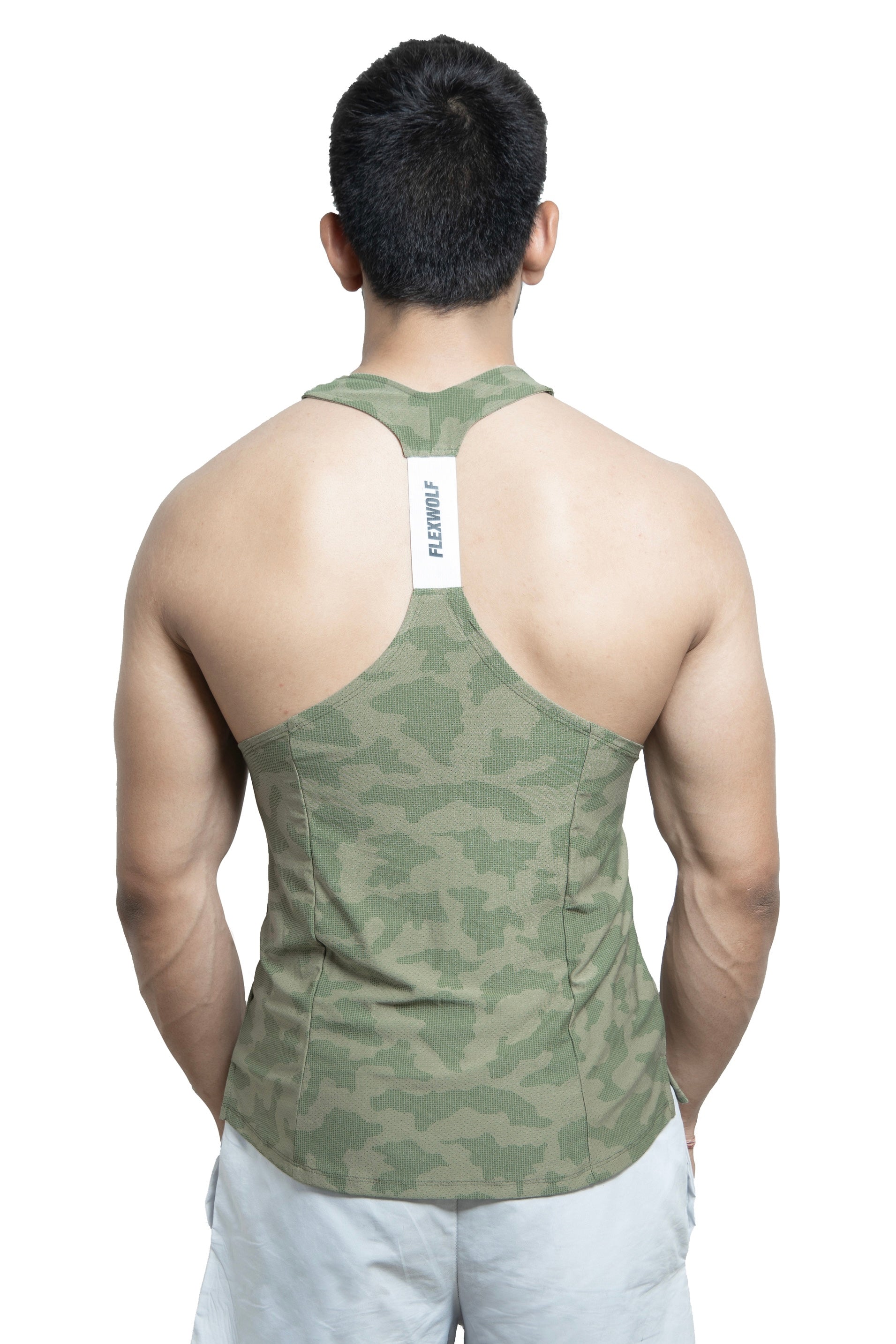 3-Y-BACK VEST COMBO RED BLACK AND OLIVE