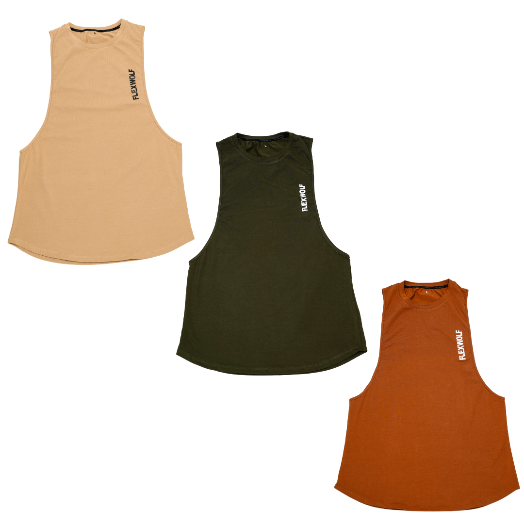 Flex Arm Tank (Beige-Olive-Rust) Combo