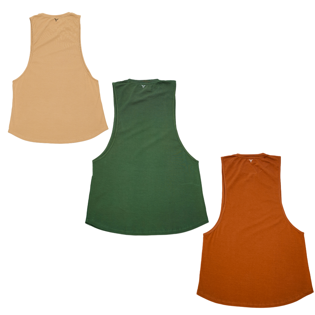 Flex Arm Tank (Beige-Forest Green-Rust) Combo