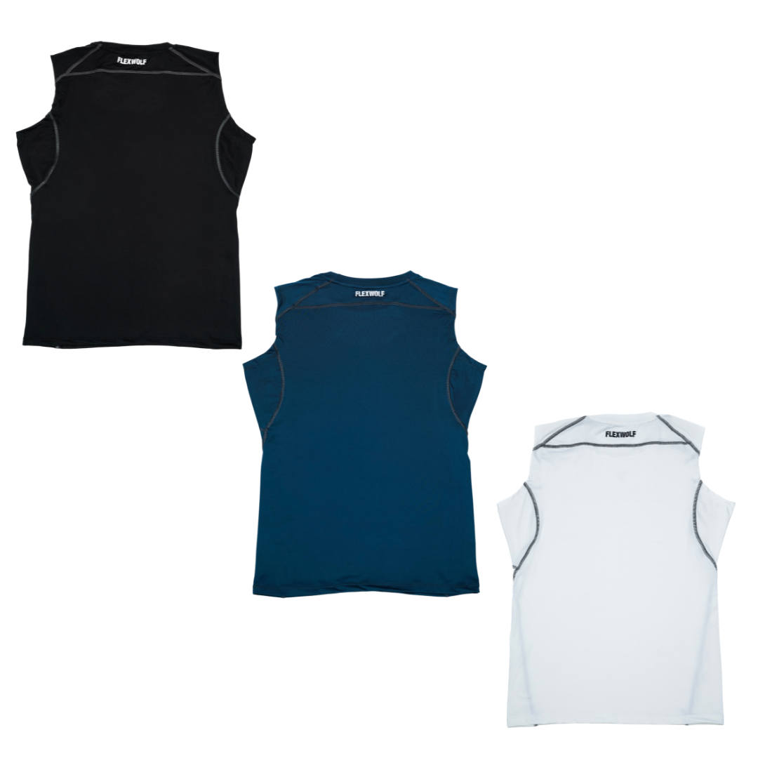 Alpha Compression Tank (Black-Teal-White) Combo