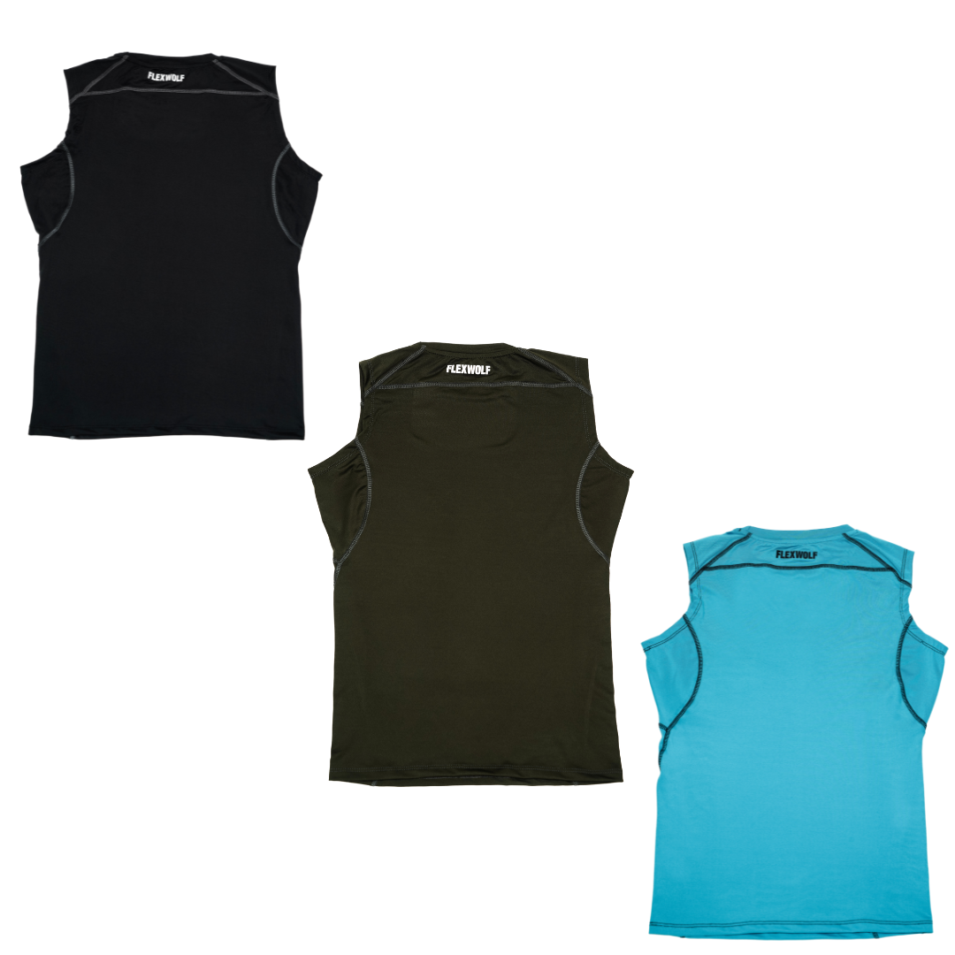 Alpha Compression Tank (Black-Olive-Sky) Combo