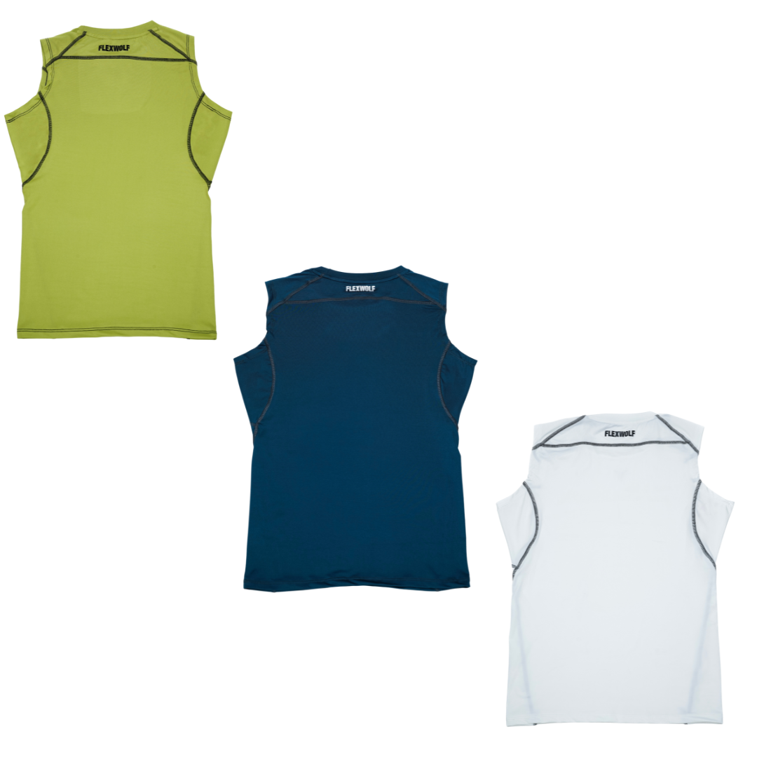 Alpha Compression Tank (Neon-Teal-White) Combo