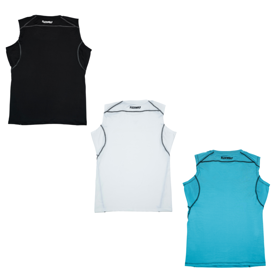 Alpha Compression Tank (Black-White-Sky) Combo