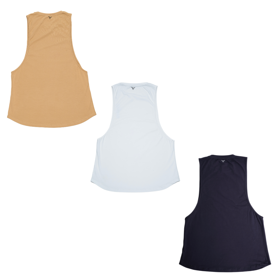 Flex Arm Tank (Beige-White-Grey) Combo