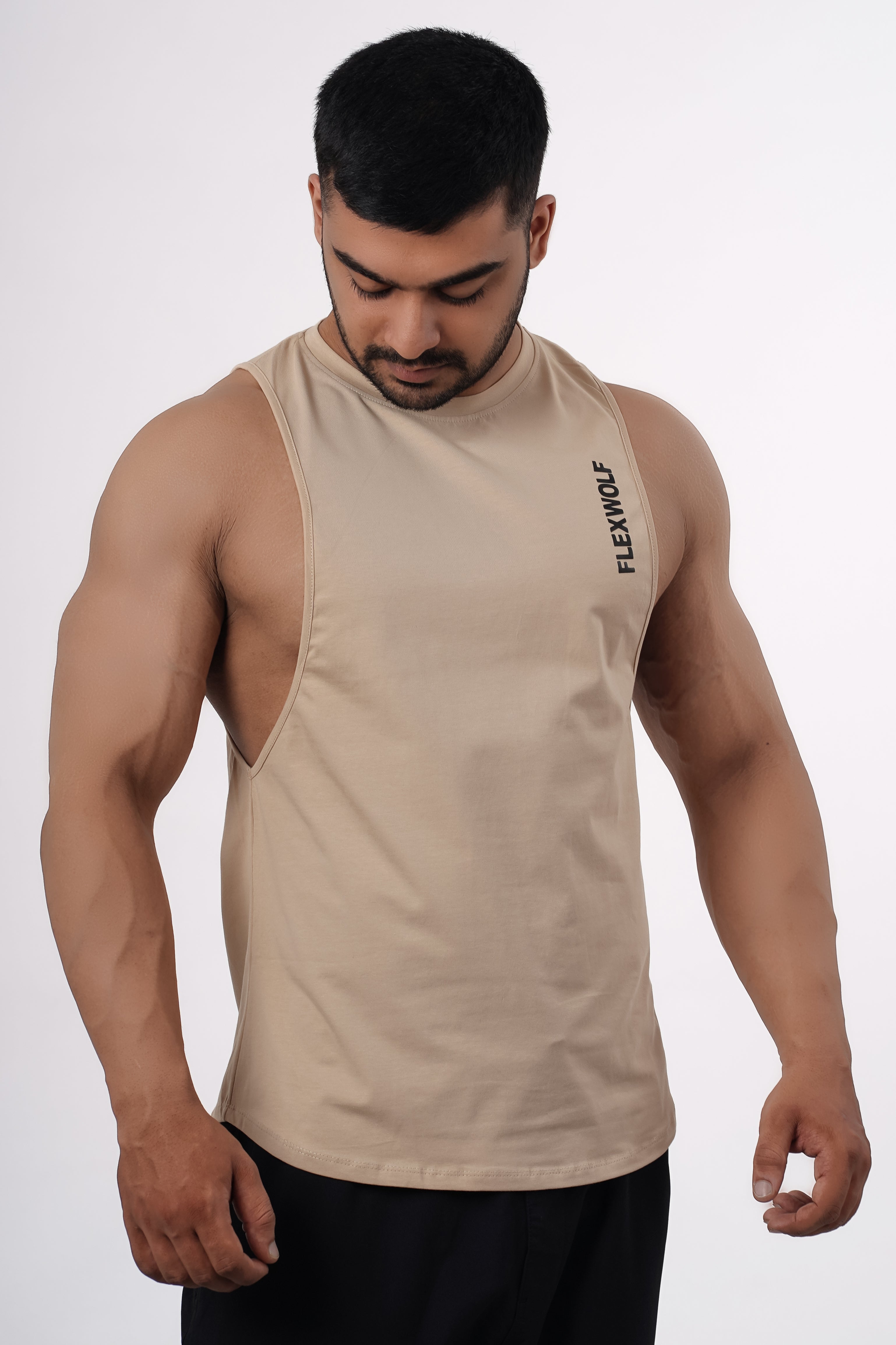 Flex Arm Tank (Salmon-Beige-Space Blue) Combo