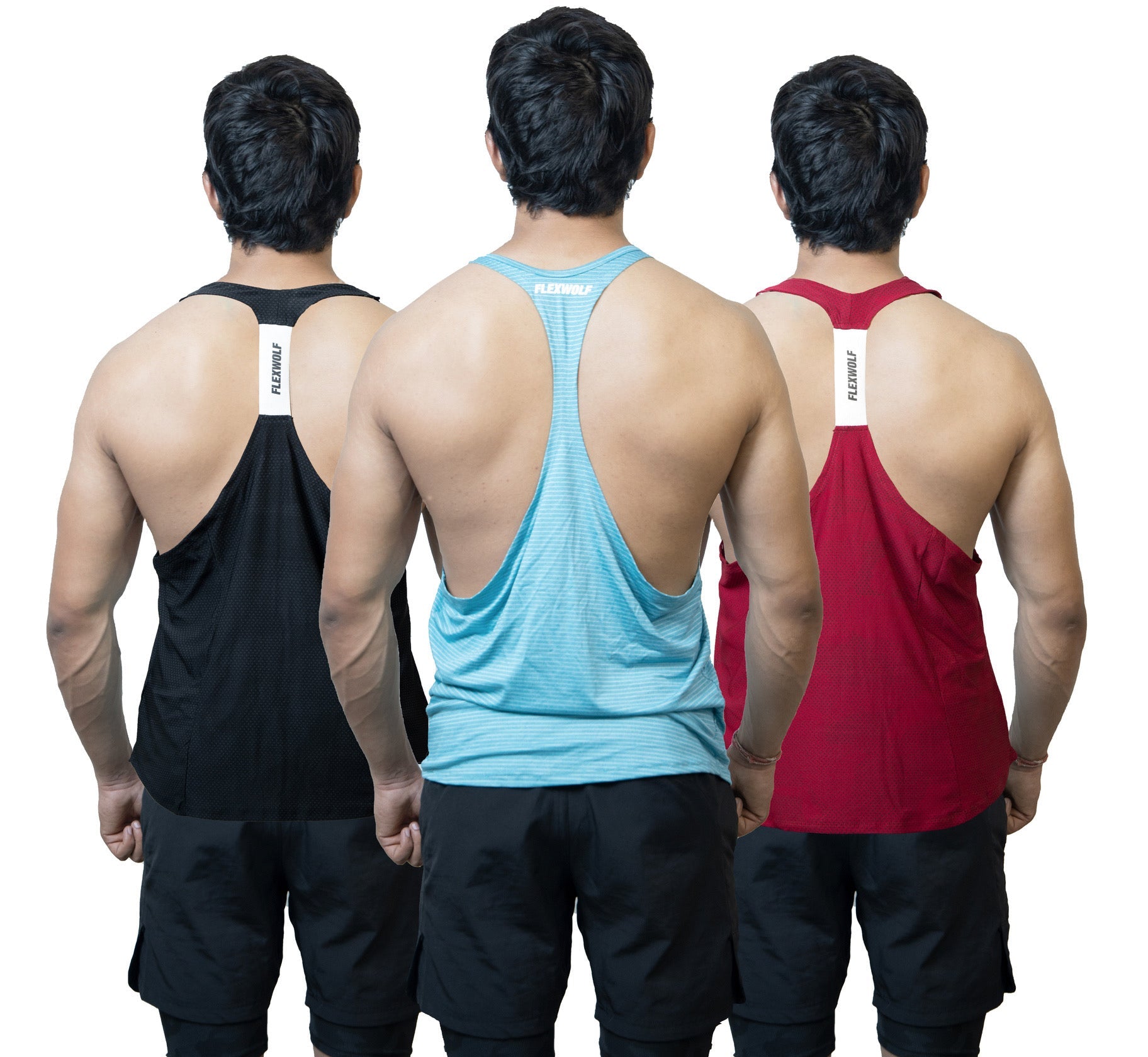 Combo Flex Stringer, Red Y-Back and Black Y- Back