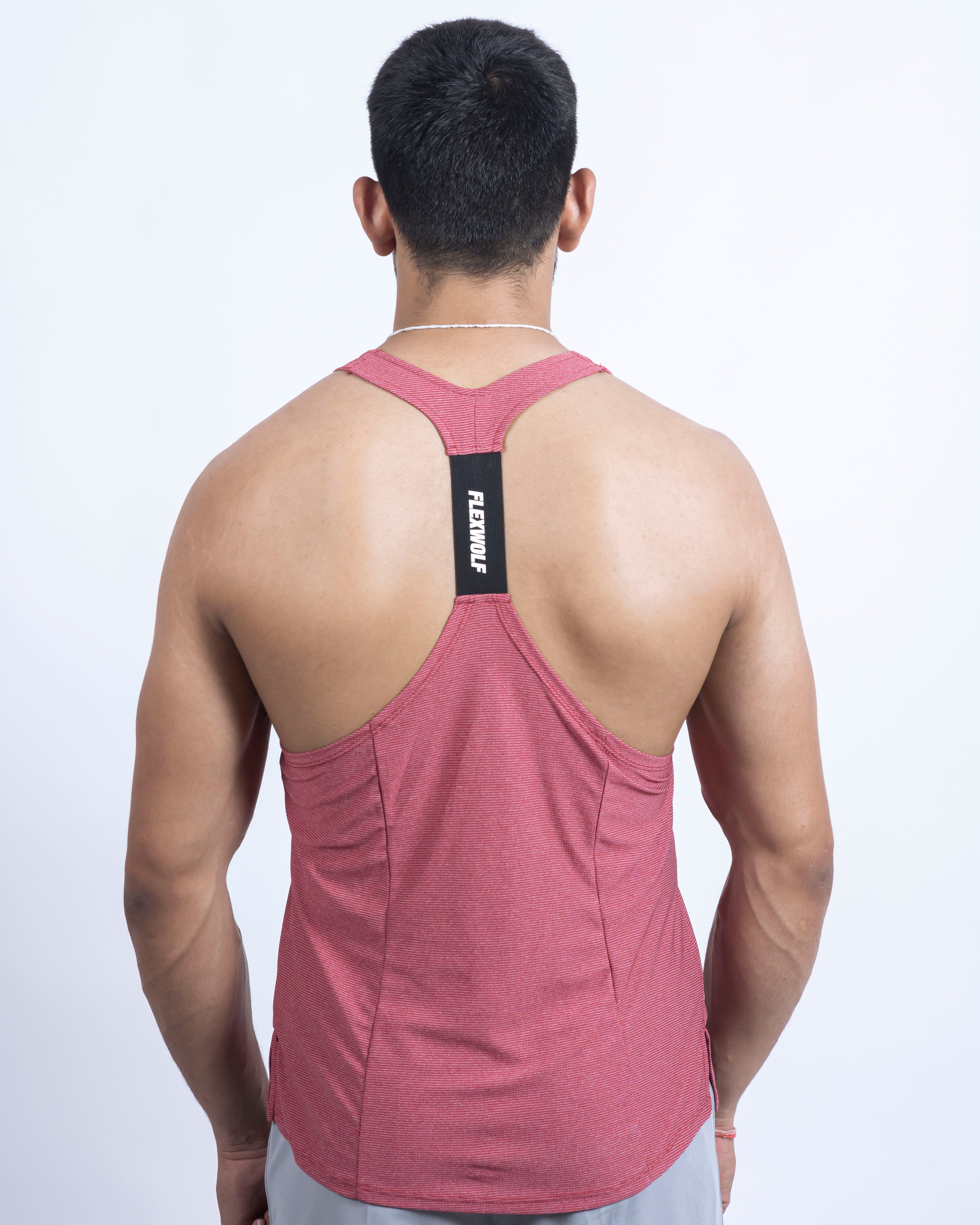 Y-BACK VEST COMBO - BLUE AND RED