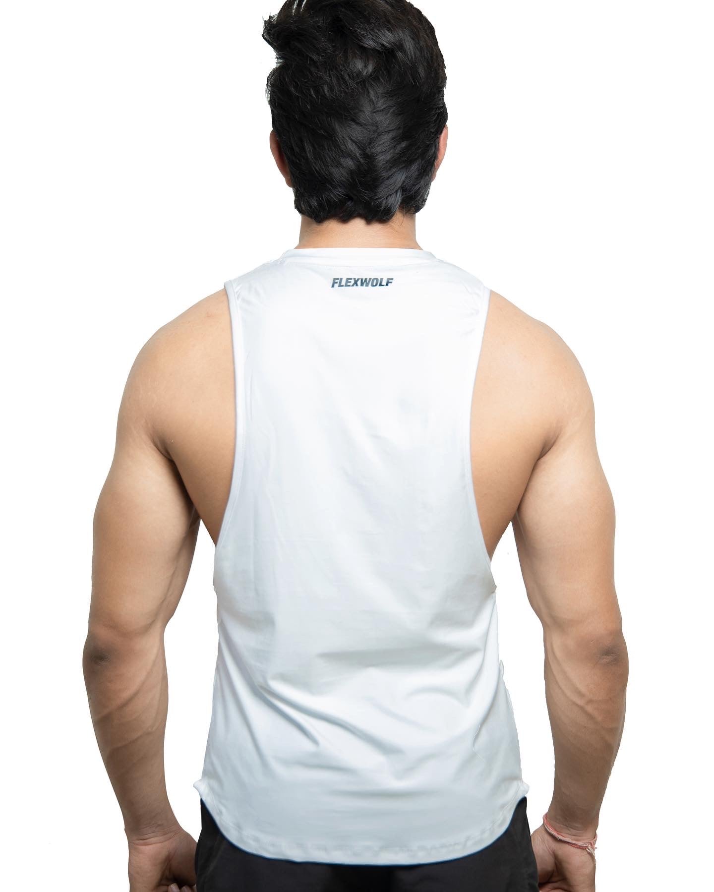 3-Combo White Evolution Tank, Black Y- Back and Sky Blue Flex Stringer