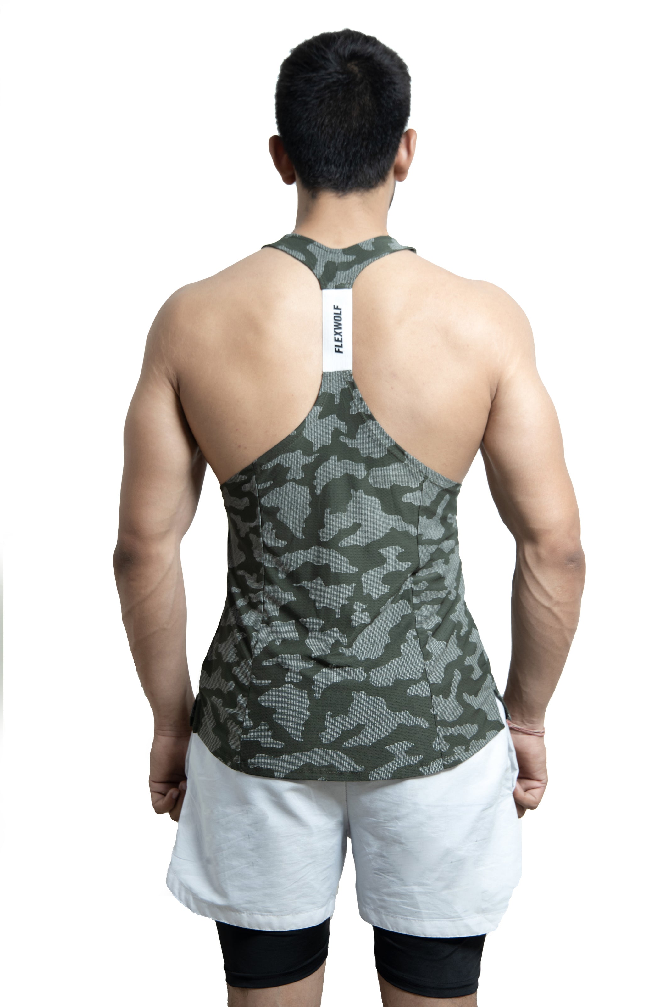 3-Y-BACK VEST COMBO GREY OLIVE AND DARK OLIVE