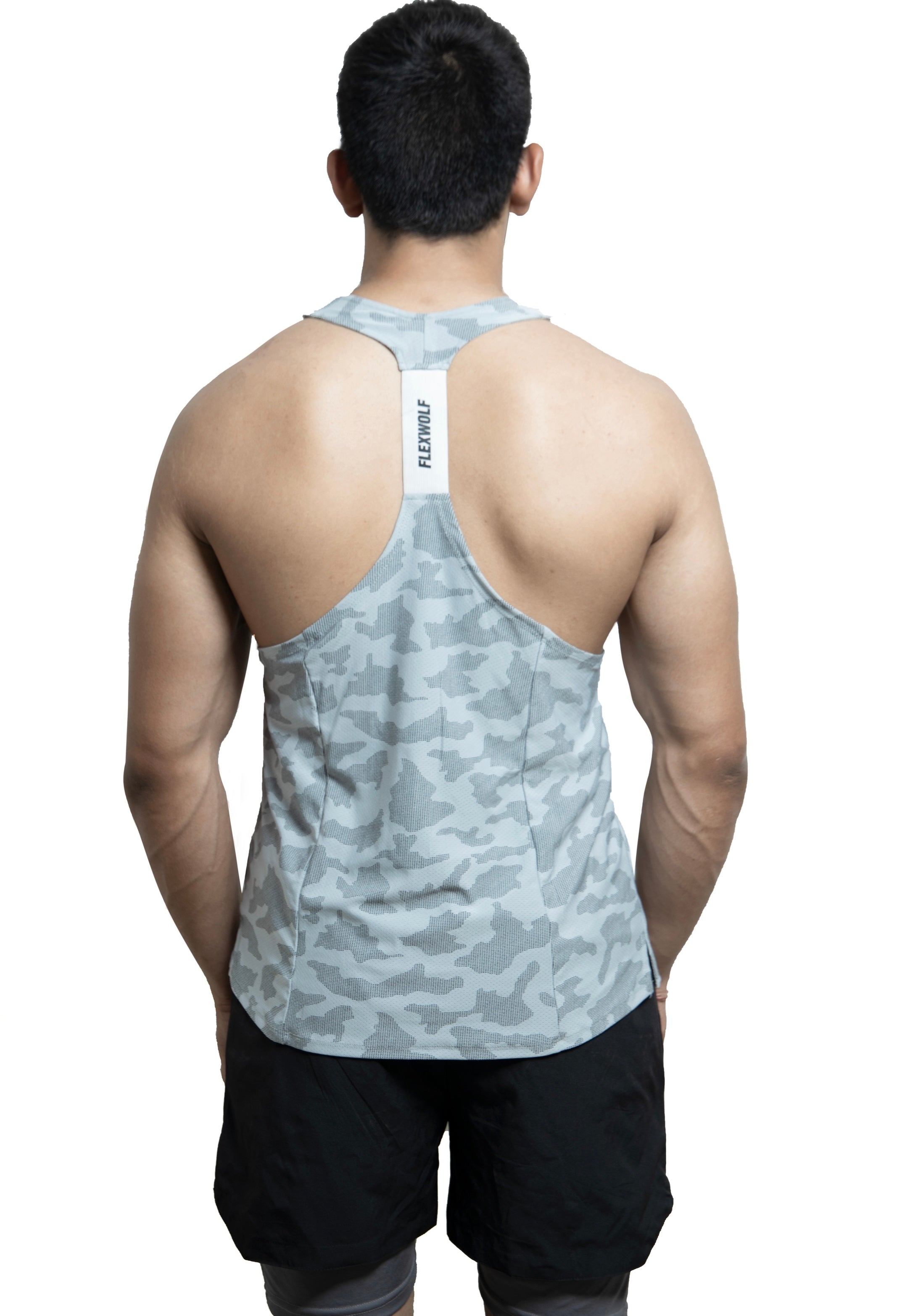 Y-BACK Vest Grey Printed