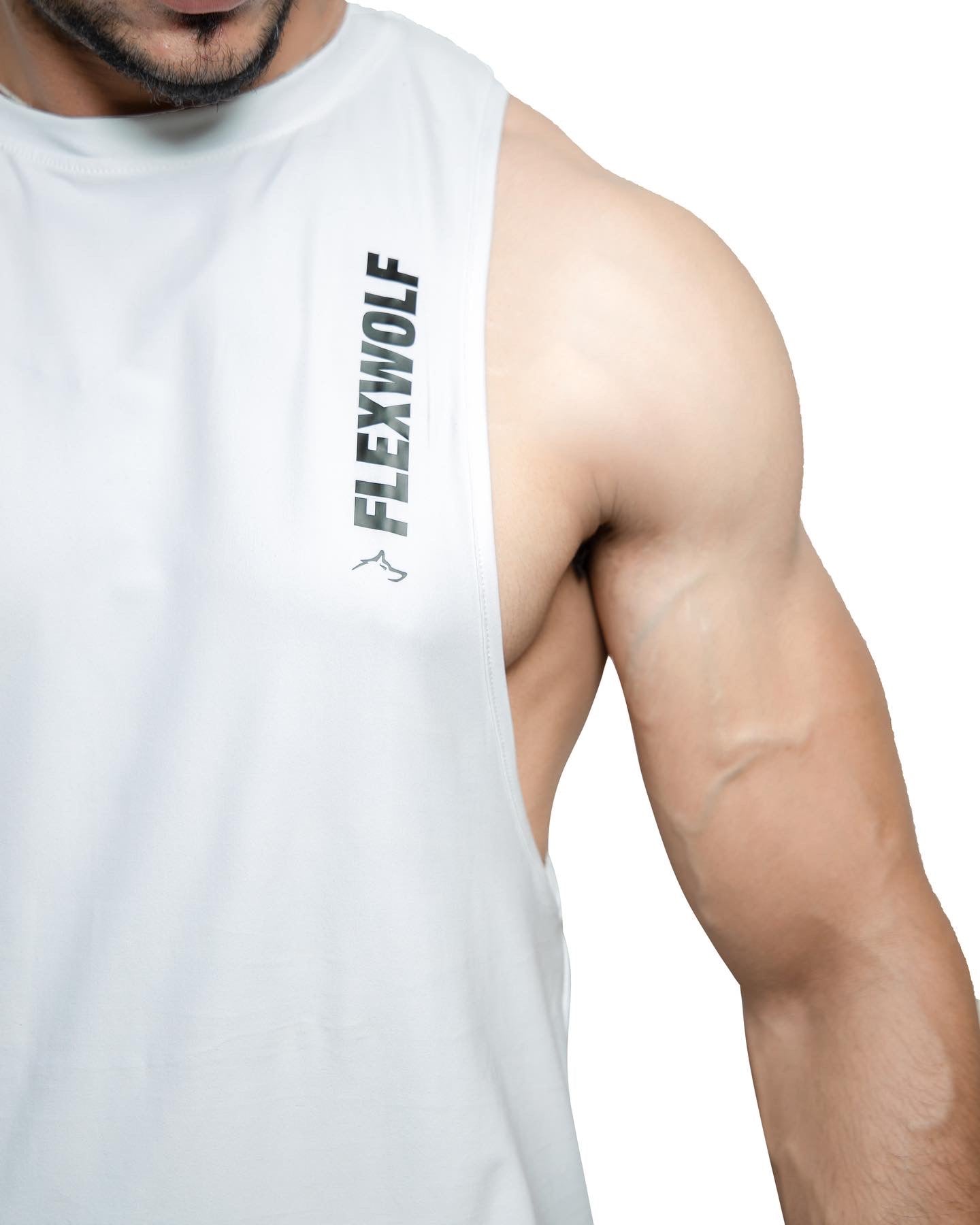 3-Combo White Evolution Tank, Black Y- Back and Sky Blue Flex Stringer